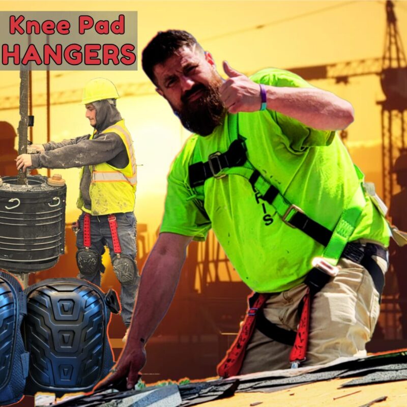 the image of a man giving a thumbs up about his knee pad hangers