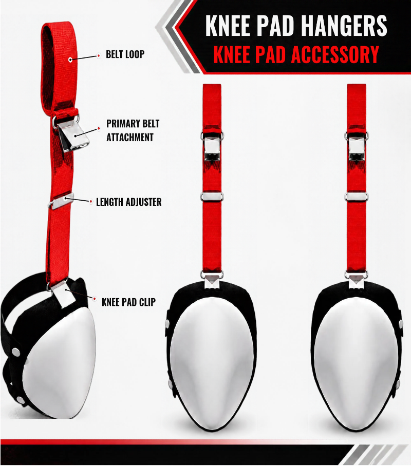 Infographic Art Work knee pad hangers